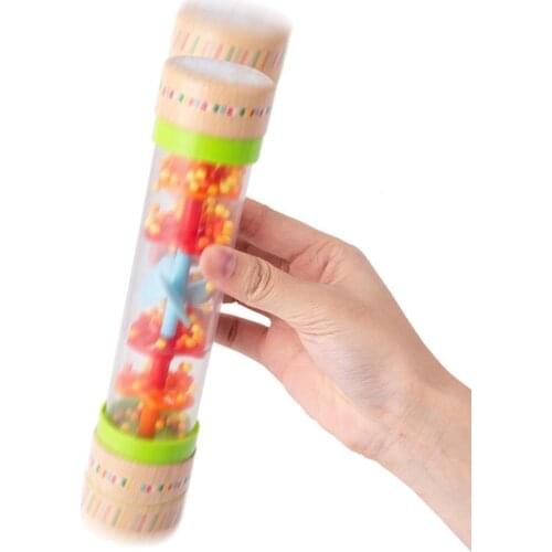 Montessori Rain Stick Musical Toys For Toddler Hand Shaking Music Toy Early Education Instrument Sensory Toy Popular For Baby