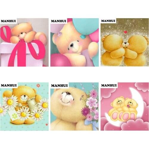 NEW Diamond Embroidery Toy Bear DIY Diamond Painting Cross Stitch Picture Rhinestones Full Square Diamond Mosaic MH240
