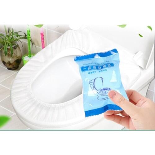 20PCS Disposable NonWoven Toilet Mat Universal Portable Business Trip Toilet Seat Cover Waterproof Bacteria Shield Pregant Woman