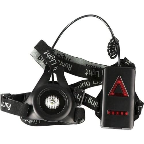 Rechargeable LED Headlamp Night Running Light Sport Chest Lamp + Built in Battery + USB Cable