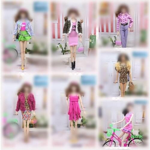 30cm Doll Dress Fashion Clothes suit for licca For ob24 ob27 Doll for Mengfan Doll Accessories Baby Toys Best Girl' Gift