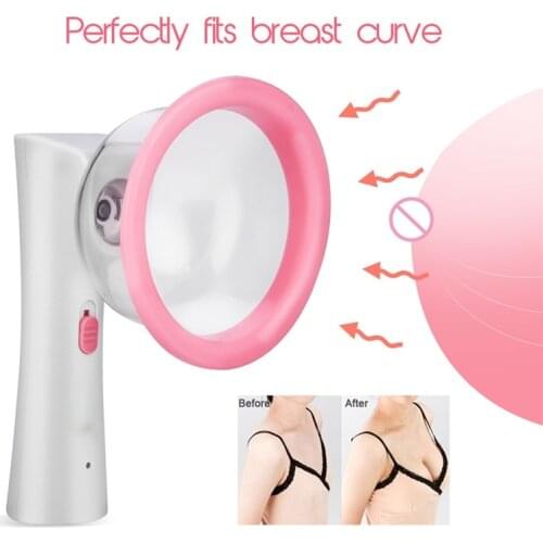 Professional Breast Enlargement Massage Machine Electric Beauty Breast Enhancer 2 Sizes Vacuum Chest Pump Design Suction Cup