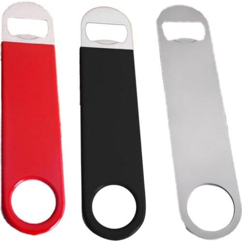 Unique Stainless Steel Large Flat Speed Bottle Cap Opener Bar Home Hotel Blade Beer Bottle Opener LX8784