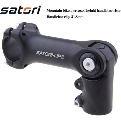 SATORI Adjustable Height Riser Stem Bicycle 31.8mm Mountain Bike Aluminum Alloy Handlebar extender UP2 BMX Bicycle Accessories