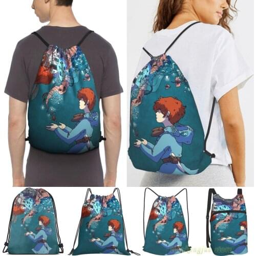 Men Waterproof Purpose Drawstring Backpack Bags Nausicaa Women Outdoor Travel Backpacks Gym Bags Training Swimming Fitness Bag