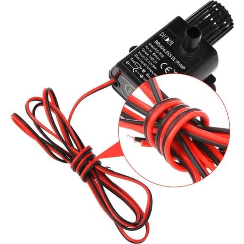 Water pump 12v 5W Ultra-quiet Mini Brushless Waterproof Submersible Fountain Aquarium Circulating 280L/H Lift 300cm pump water