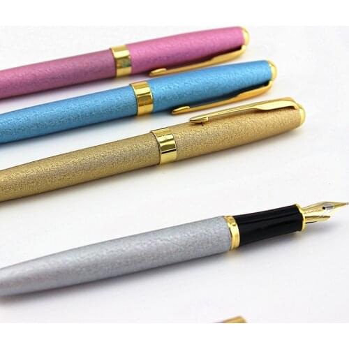 High Quality Baoer 388 Fountain Pen Full Metal Luxury Pens Office School or gift Stationery Supplies Writing Ink Pen