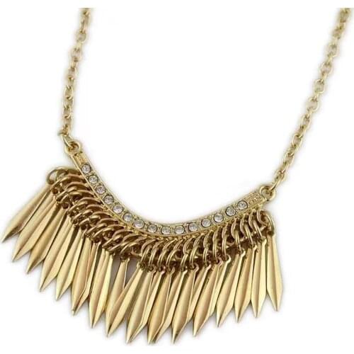 Europe and the United States jewelry gold sparkles collar bone chain simple necklace feminine style special price accessories sp