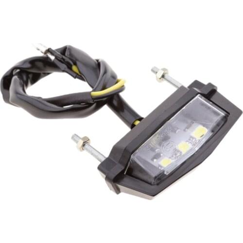 Number Plate Led Light Rear Tail Light For Motorcycle Motorbike