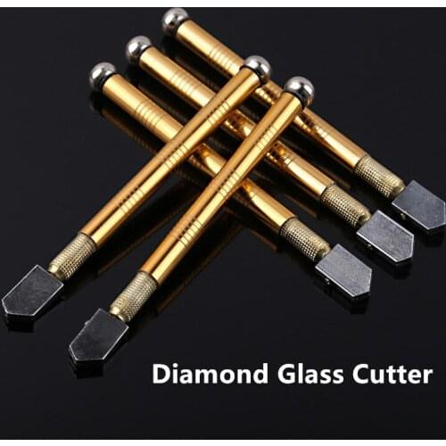 1/2PCS Upgrade Diamond Glass Cutter 6-12mm 173mm Carbonization Tungsten Alloy Glasses Cutters For Hand Tool Glass Cutting