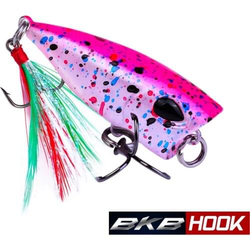 1pcs fishing bait Popper Lure 4.3cm/4g Trout Fishing Lure Topwater Bait Finesse Crankbait Wobbler Minnow Isca Poper Pesca DW1059