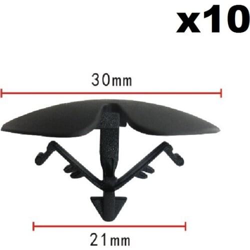 10x For Honda Dofeng Nylon Fastener Retainer Clip Hood Insulation / Heatproof cotton fastener