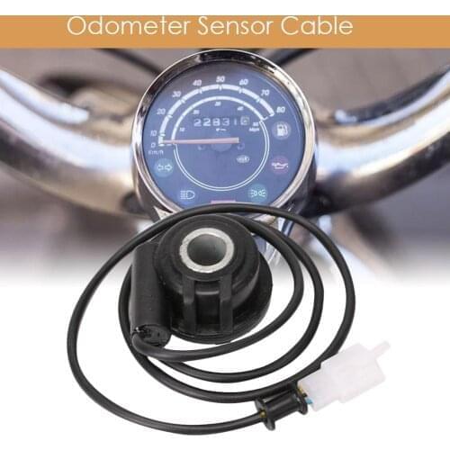 12V Black Digital Universal Motorcycle Odometer Sensor Wire Motorbike Speedometer Cable Box Accessory For Motorcycle Speedometer