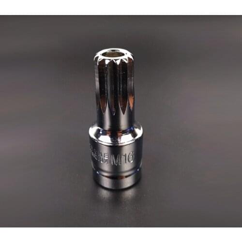 21 Pieces Durable Wear-resistant Four-corner Hexagonal Oil Drain Tool Oil Drain Screw Set Oil Pan Screw Socket Wrench