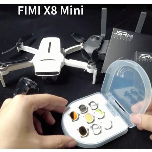 8pcs/set FIMI X8 Mini Drone Filter UV/CPL/ND-PL 8/16/32/64 Star Night Gimbal Camera Lens Filters for FIMI X8 Mini RC Accessories