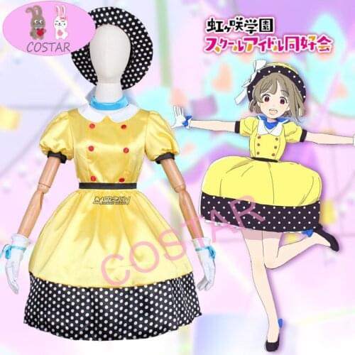 Anime Lovelive Nakasu Kasumi 3rd Live Festival Lovely Dress Uniform Cosplay Costume Halloween Party Outfit For Women NEW