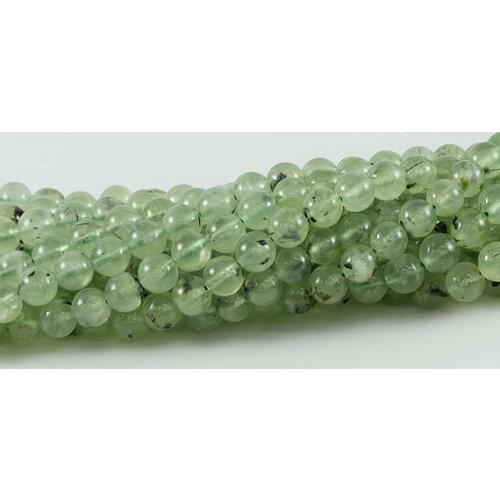 High Quality Natural Prehnit e Stone Beads 4mm 5mm 6mm 7mm 8mm 9mm 10mm Round Gem stone Jewelry Loose Beads,15" 1string