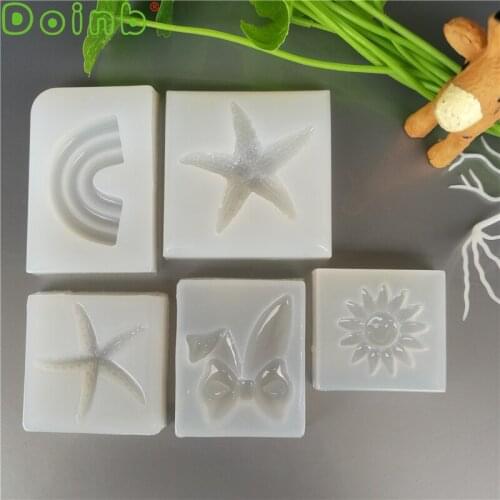 Doinb Starfish Bow Silicone Mold - Sugarcraft, Cake Decorating, Fondant, Polymer Clay ,Cabochon, Resin, Jewelry, Wax Food Safe