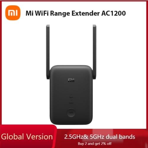 Global Version Mi WiFi Range Extender AC1200 High-speed Wifi Create your own hotspot Repeater Network Xiaomi Wifi Ethernet Port