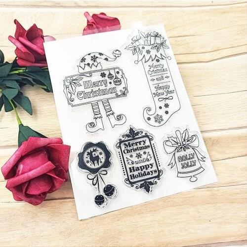 Hot selling Easter socks transparent clear stamp / silicone seal roller stamp DIY scrapbook album / card production