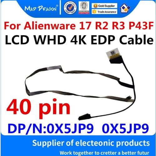 New Original LCD LVDS SCREEN FLEX Cable UHD 4K EDP NTS Cable For Dell Alienware 17 R2 17 R3 P43F AAP21 X5JP9 0X5JP9 DC02C00BQ00