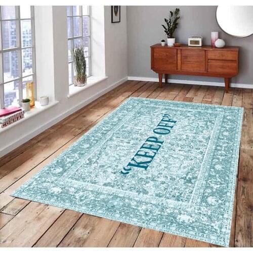 KEEP OFF Classic 3 Patterned Carpet , Fan Carpet Non Slip Floor Carpet,Teens Carpet,Area Rug