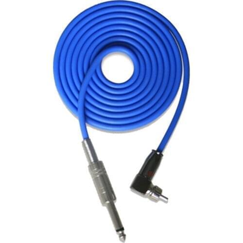 Tattoo Clip Cord Connector 1.85m Right Angled RCA Silicone 3 Colors Optional for Power Supply Electric Electric Machine Tools