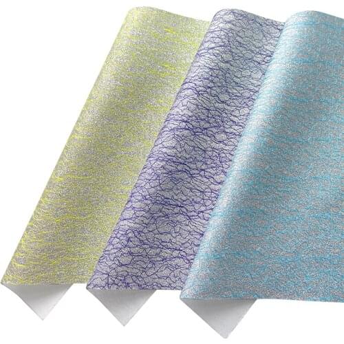 135x30cm Skin Rainbow Color Faux Leather Fabric Cotton Back for Making Shoe Bag Craft Decoration Purse