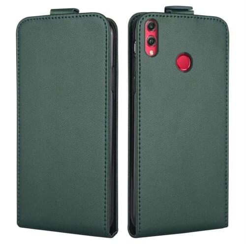 Flip Up and Down Leather Case for Huawei Honor 8X Case JSN-L23 6.5" Vertical Cover for Honor 8X 8 X Case Soft Coque Phone Bag