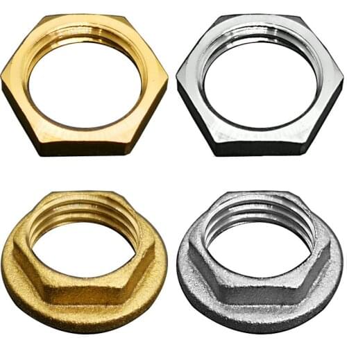Brass Hex Lock Nuts Pipe Fitting Flange nut 1/8" 1/4" 3/8" 1/2" 3/4" 1" BSP Female Thread Hexagonal shank cap