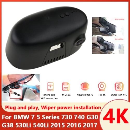 Easy Installation Car DVR Dash Camera Video Recorder Camera For BMW 7 5 Series 730 740 G30 G38 530Li 540Li 2015 2016 2017 HD 4K