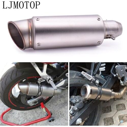 Motorcycle exhaust escape Modified Carbon fiber Moto Exhaust system For KAWASAKI Z750S Z750 ZX6 ZX9R ZXR400 ZZR600 Z1000 ZX10R