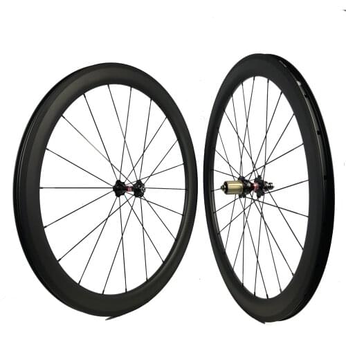 Carbon clincher wheelsets 50mm depth 700C road wheels 23mm/25mm wide novatec A271/A291 powerway R13/R36 ceramic DT 350s 240s hub