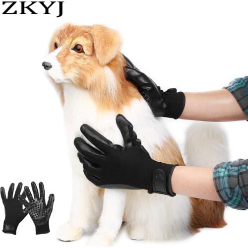 New Grooming Glove for Cats Soft Rubber Pet Hair Remover Dog Horse Cat Shedding Bathing Massage Brush Clean Comb for Animals