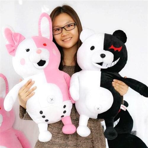 New Stuffed Animals Dangan Ronpa Super Danganronpa 2 Monokuma Black & White Bear Plush Toy Soft Stuffed Pillow Dolls
