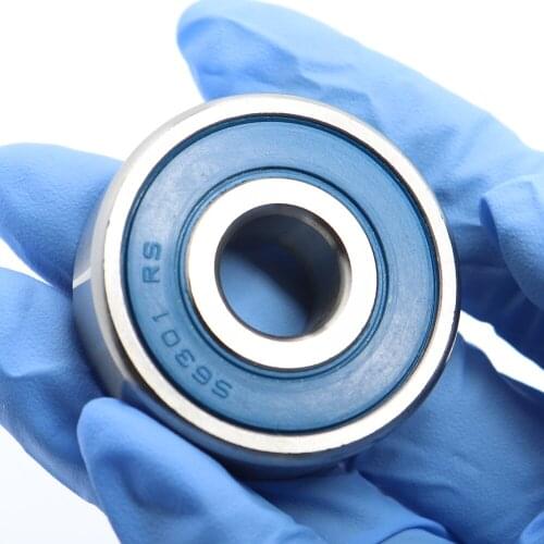 10PCS S6301RS Bearing 12*37*12 mm ABEC-3 440C Stainless Steel S 6301RS Ball Bearings 6301 Stainless Steel Ball Bearing