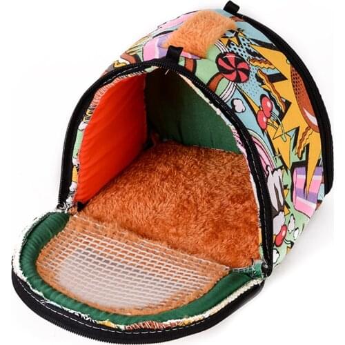 Portable Small Pet Travel Bag Cage Hamster Chinchilla Guinea Pig Carrier Breathable Outdoor Hedgehog Pouch Bag