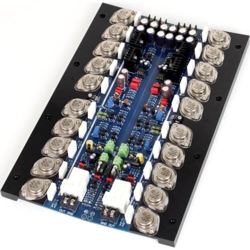 E505 Gold Sealed Tube Amplifier Board 80W MJ15024G/MJ15025G 2SA1930/2SC5171 Sound Amplifier With C1237 Speaker Protection