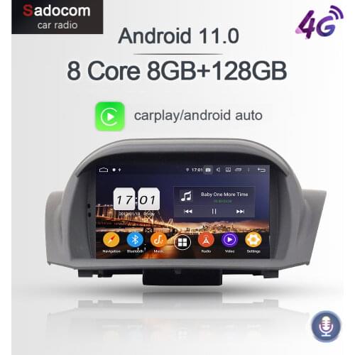 PX6 IPS 2 din Android 10.0 Car DVD Player 8Core 64G+4GB RAM For Ford Fiesta 2013-2016 multimedia GPS Glonass autoradio car radio