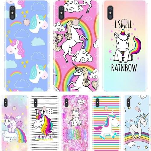Phone Case Silicone For Xiaomi Mi Max 1 2 3 Cute Rainbow Unicorn Soft Back Cover For Xiaomi Mi Note Mix 1 2 2S 3
