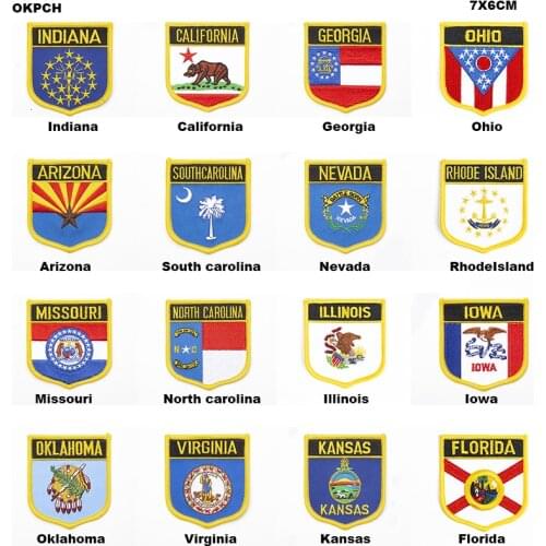 USA Applique Iron On Sew On Patch National Applqiue Iron On Sew On Emblem Army Military Badge