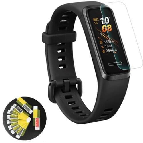 2pcs Soft TPU Clear Smartband Protective Film Guard For Huawei Band 4 Smart Watch Band4 Wristband Full Screen Protector Cover