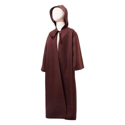 Star Cosplay Jedi Knight Costume Obi Wan Kenobi Kids Child Cape Cloak Robe Halloween Carnival Cosplay Costumes
