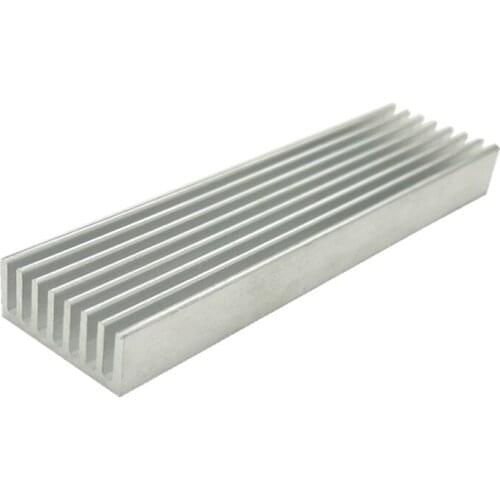 10pcs/lot aluminum heat sink E-shaped long heat sink High-power heat sink 100*25*10