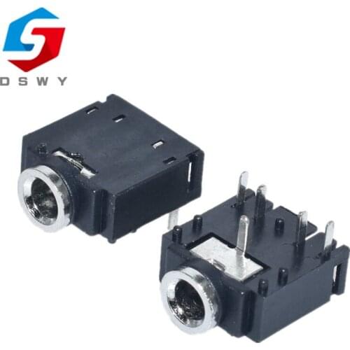 20PCS/LOT 3.5mm Stereo Jack Socket Audio Jack Connector PCB 5Pin 3F07