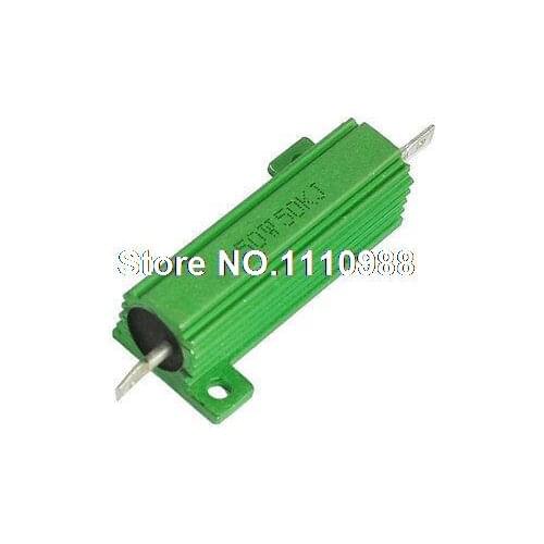 50W Watt 50K Ohm Chassis Mounted Housed Resistor Green