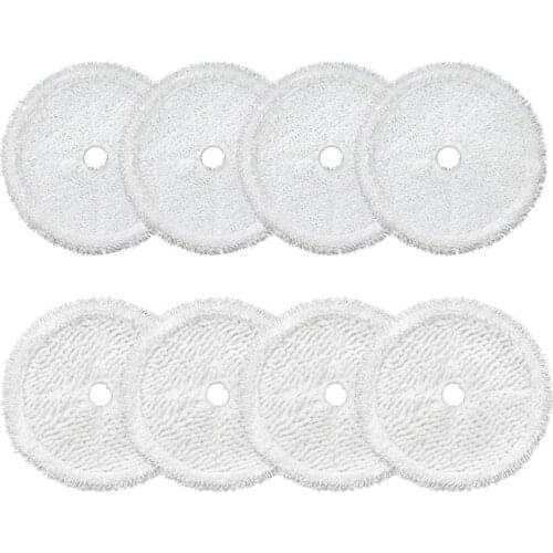 8PCS Cleaning Cloth Mop Pads for Bissell 3115 Sweeping Robot Vacuum Cleaner,White