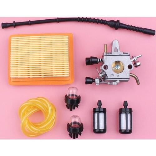 Carburetor Air Fuel Filter Line For Stihl FS120 FS200 FS020 FS202 FS250 FS300 FS350 Trimmer Spare Part Carb Primer Bulb Kit