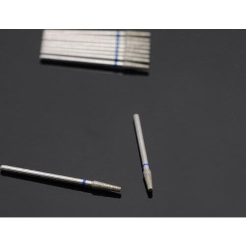 Dental Polishing Burs 10 Pcs 2.35mm Shank Diamond Grinding Bur Drill For Dental Grinding Needle Shape MB31