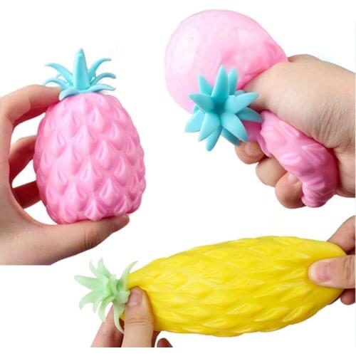 Pineapple Anti Stress Grape Ball Funny Gadget Vent Decompression Toys For Children Stress Autism Hand Wrist Squeeze Toys